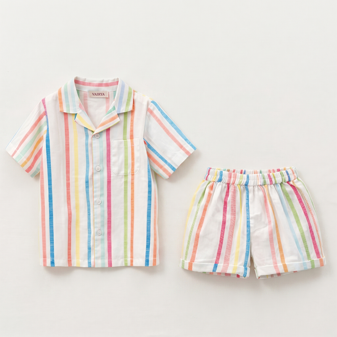 Rainbow Stripes Co-ord Set
