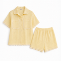 Butter Yellow Lace Co-ord Set