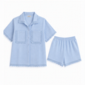 Powder Blue Lace Co-ord Set