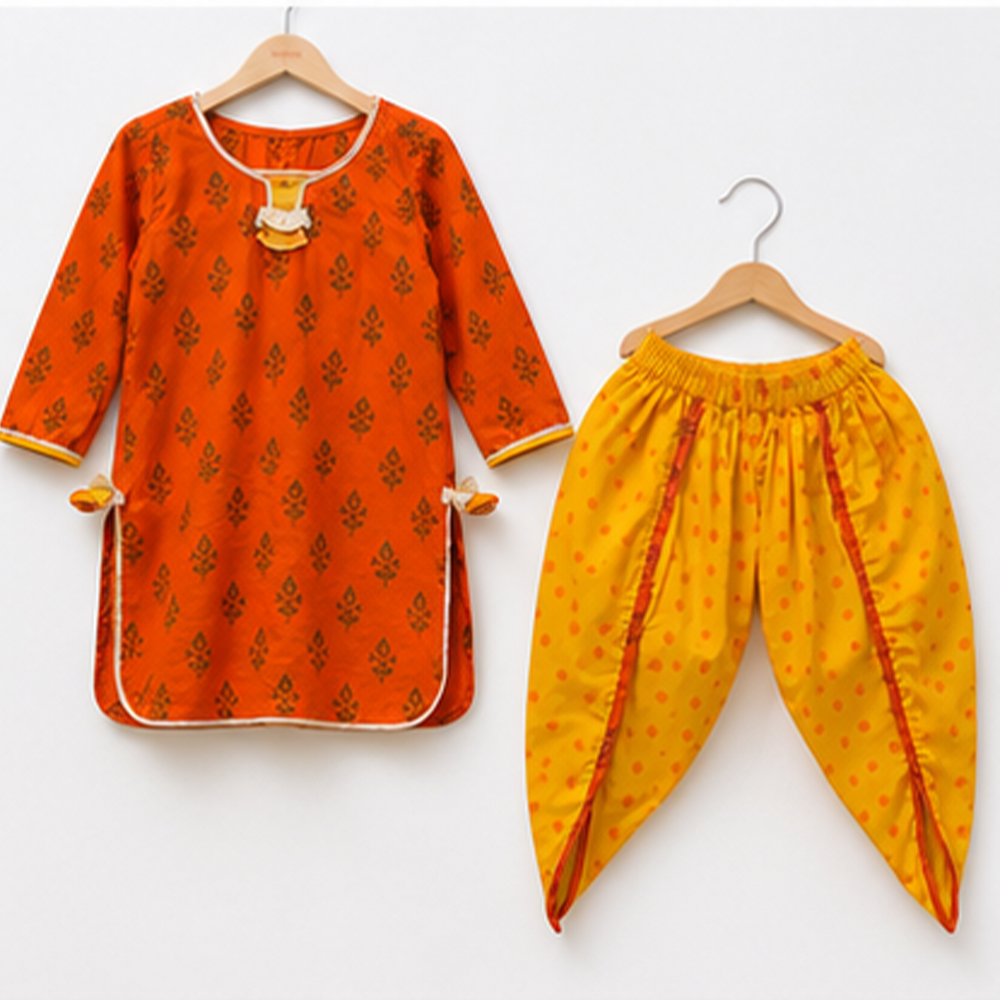 Kurta & Dhoti Set (Girls)