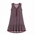 Maroon Printed Dress