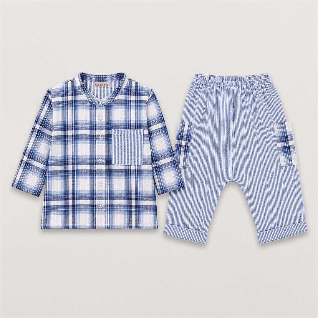 Blue Checks Co-ord Set