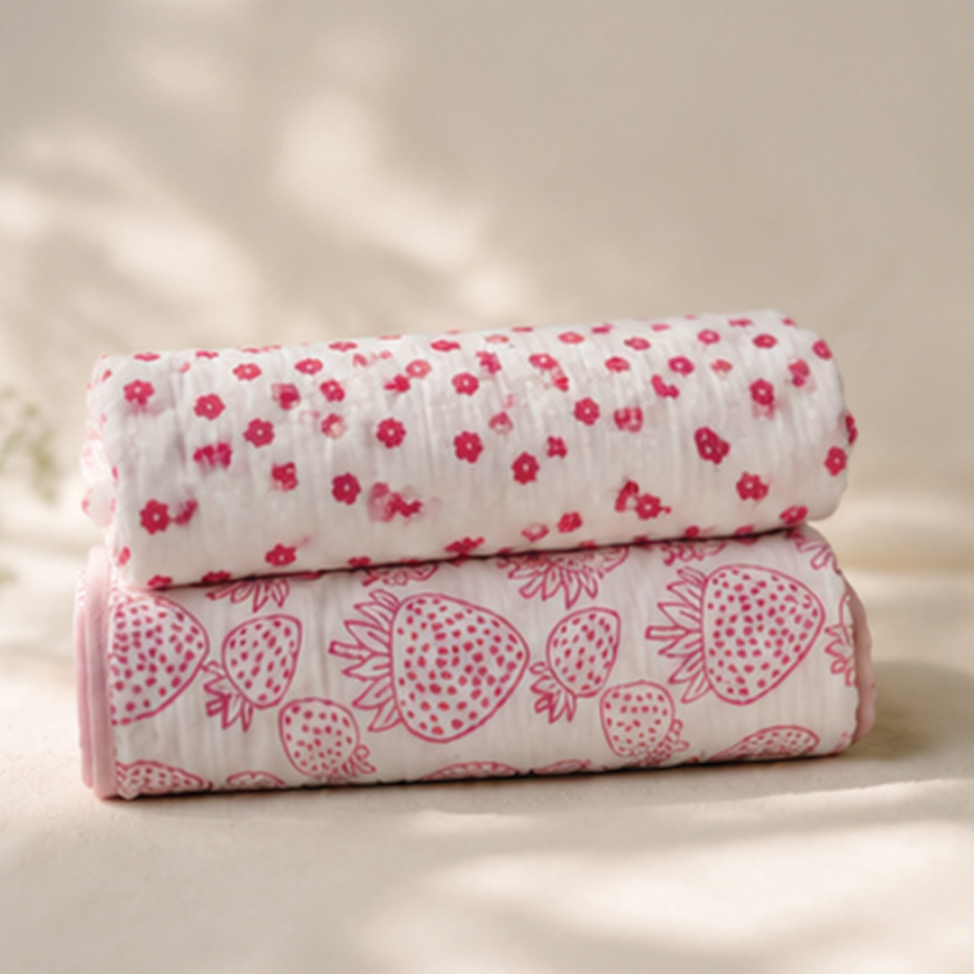 The Berry Blossom Swaddle Set