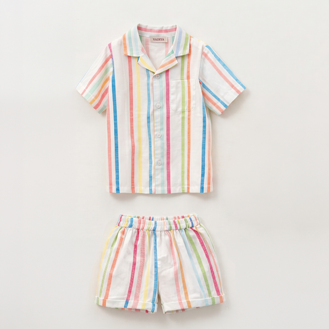 Rainbow Stripes Co-ord Set