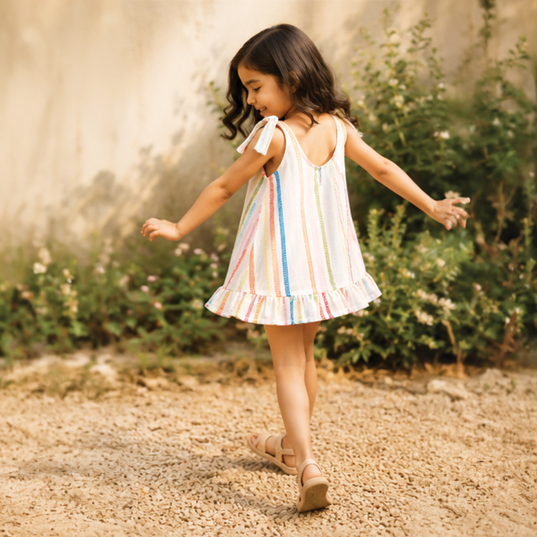 Rainbow Stripe Dress