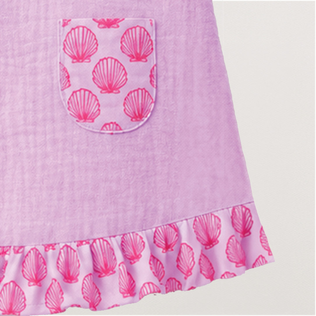 Lilac Seashell Pocket Dress