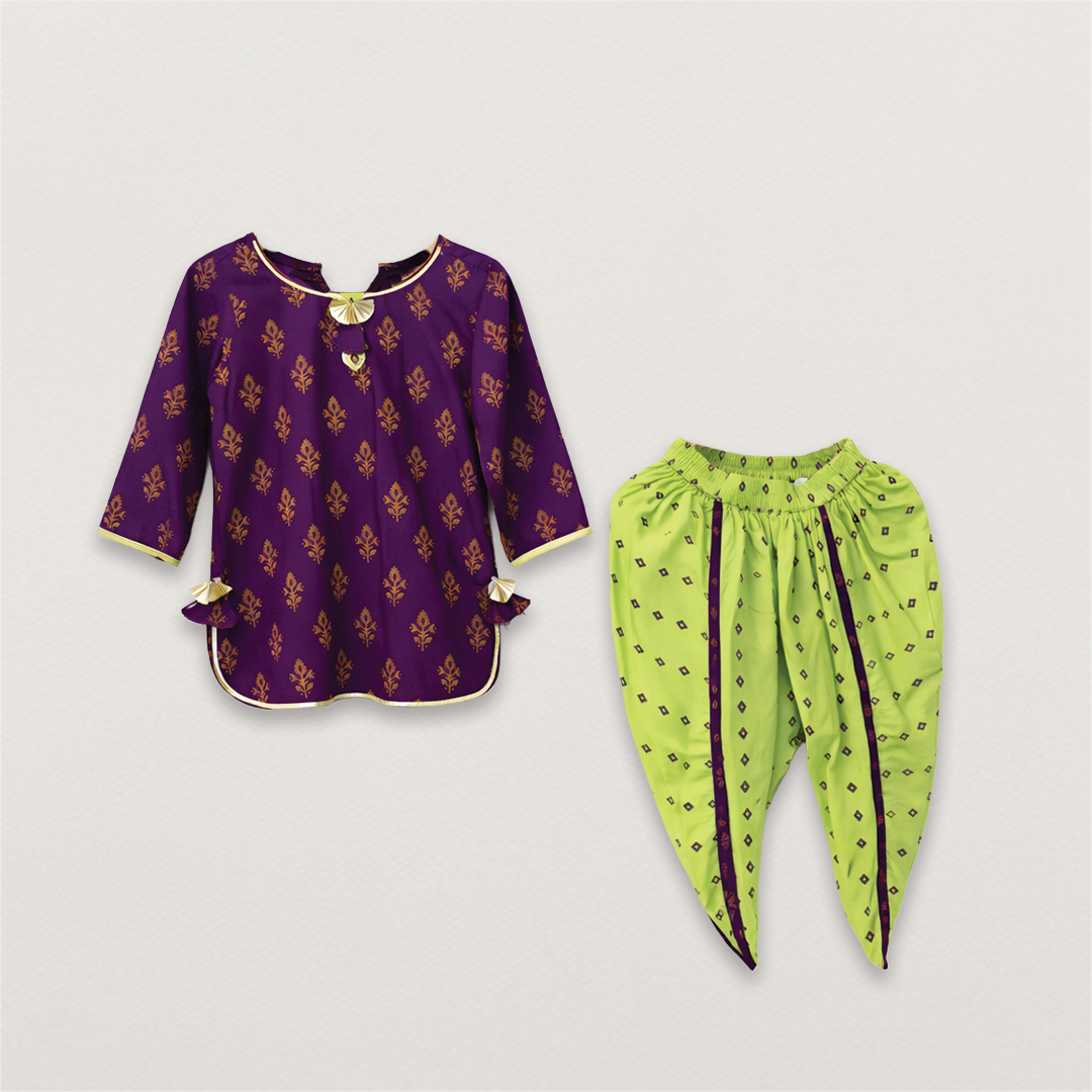 Kurta & Dhoti Set (Girls)