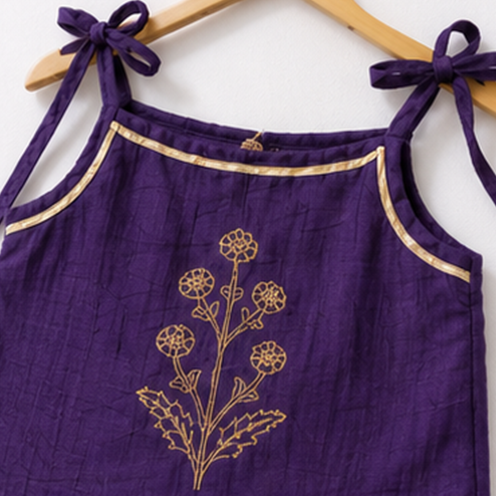 Purple Silk Lehenga