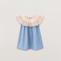 Light Denim Lace Yoke Dress