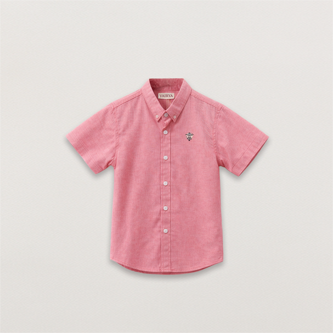 Coral Oxford Shirt