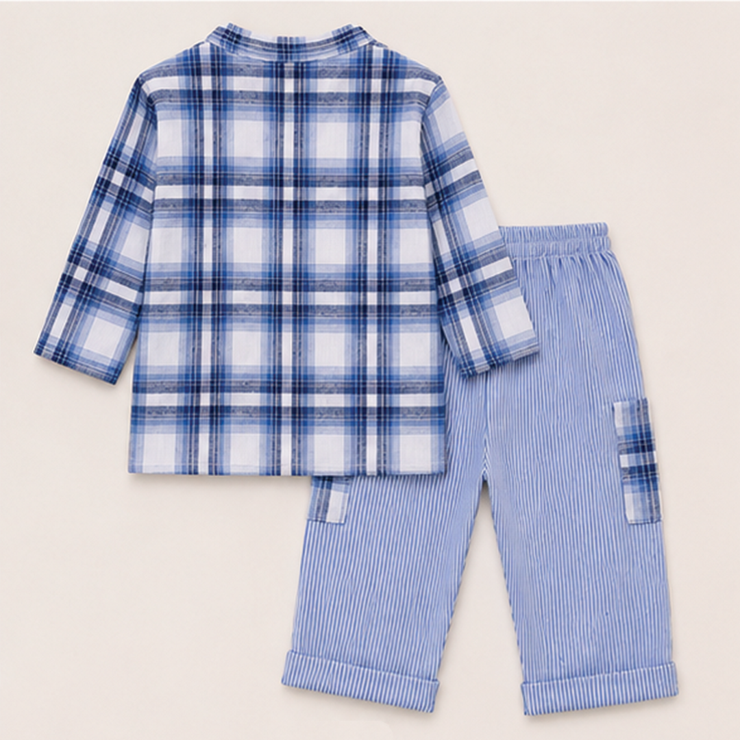 Blue Checks Co-ord Set