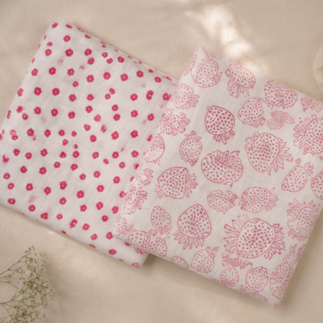 The Berry Blossom Swaddle Set