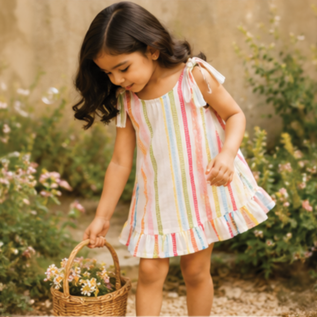 Rainbow Stripe Dress