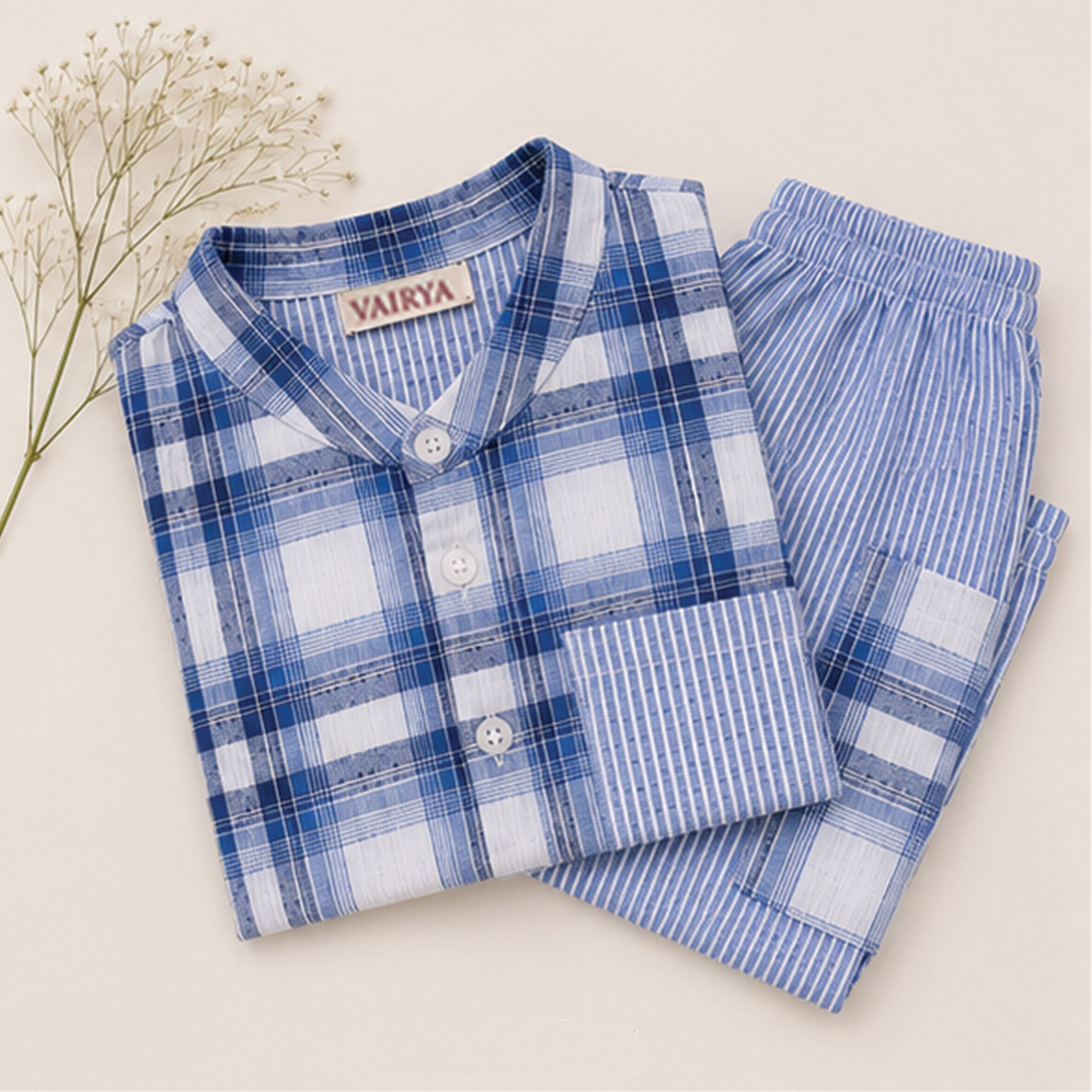 Blue Checks Co-ord Set