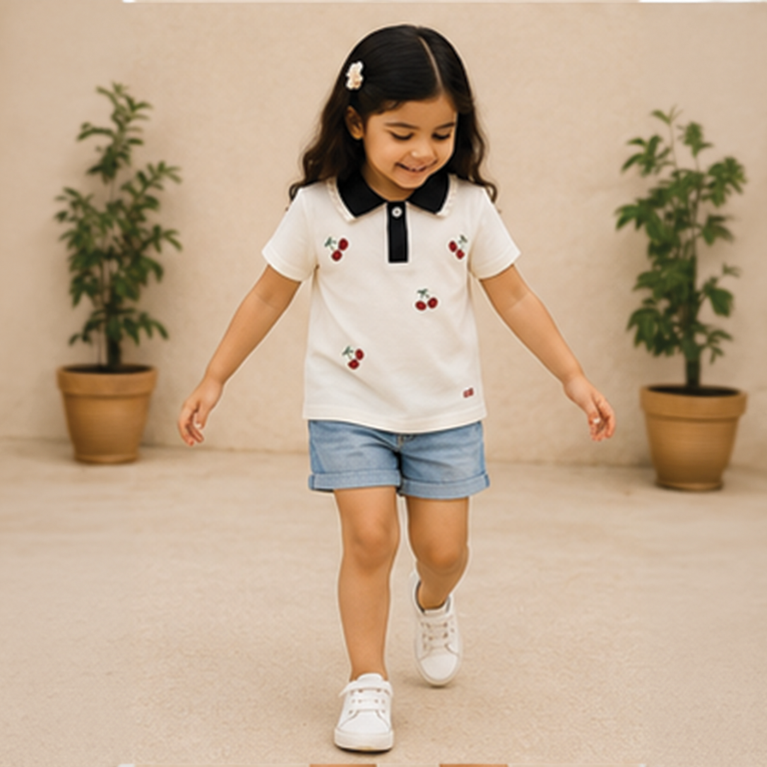 Cherry Polo Tee