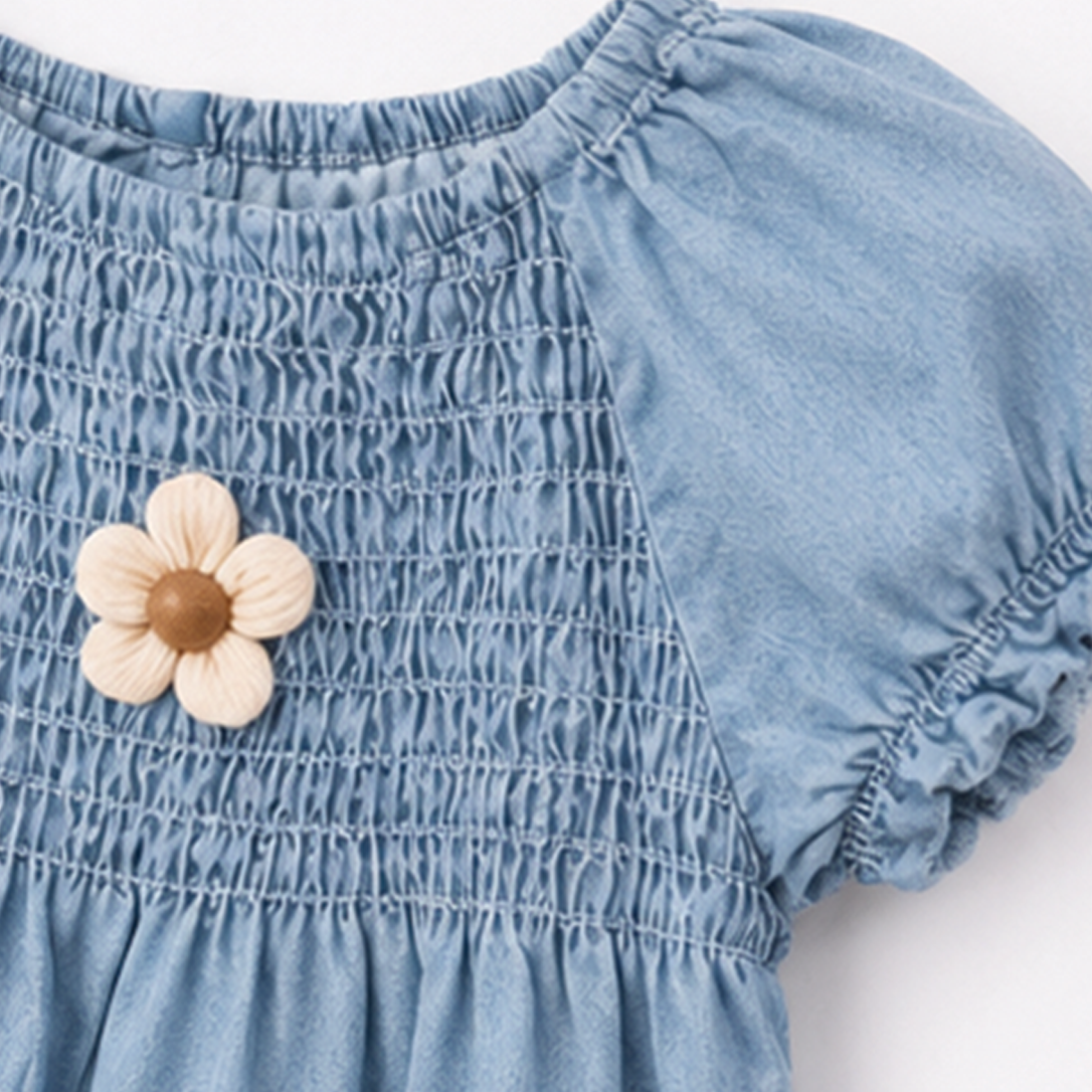Smoked Denim Dress
