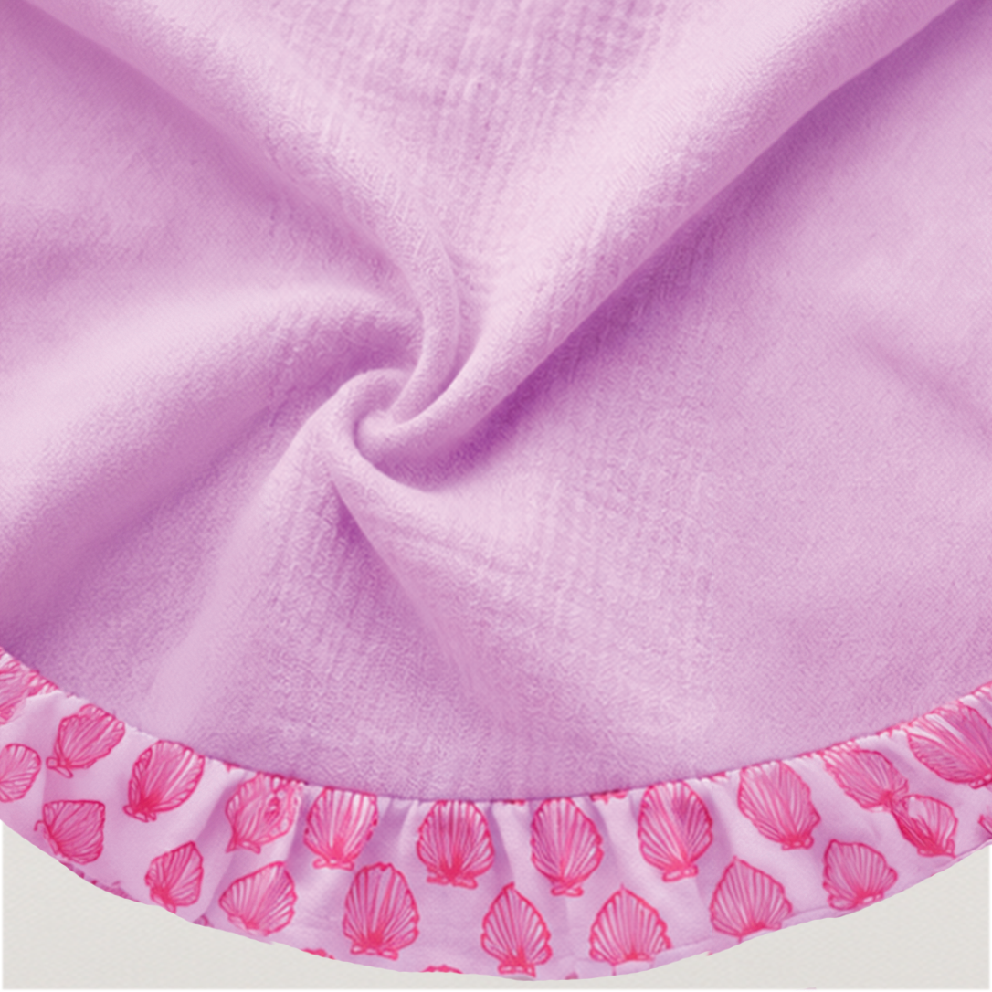 Lilac Seashell Pocket Dress