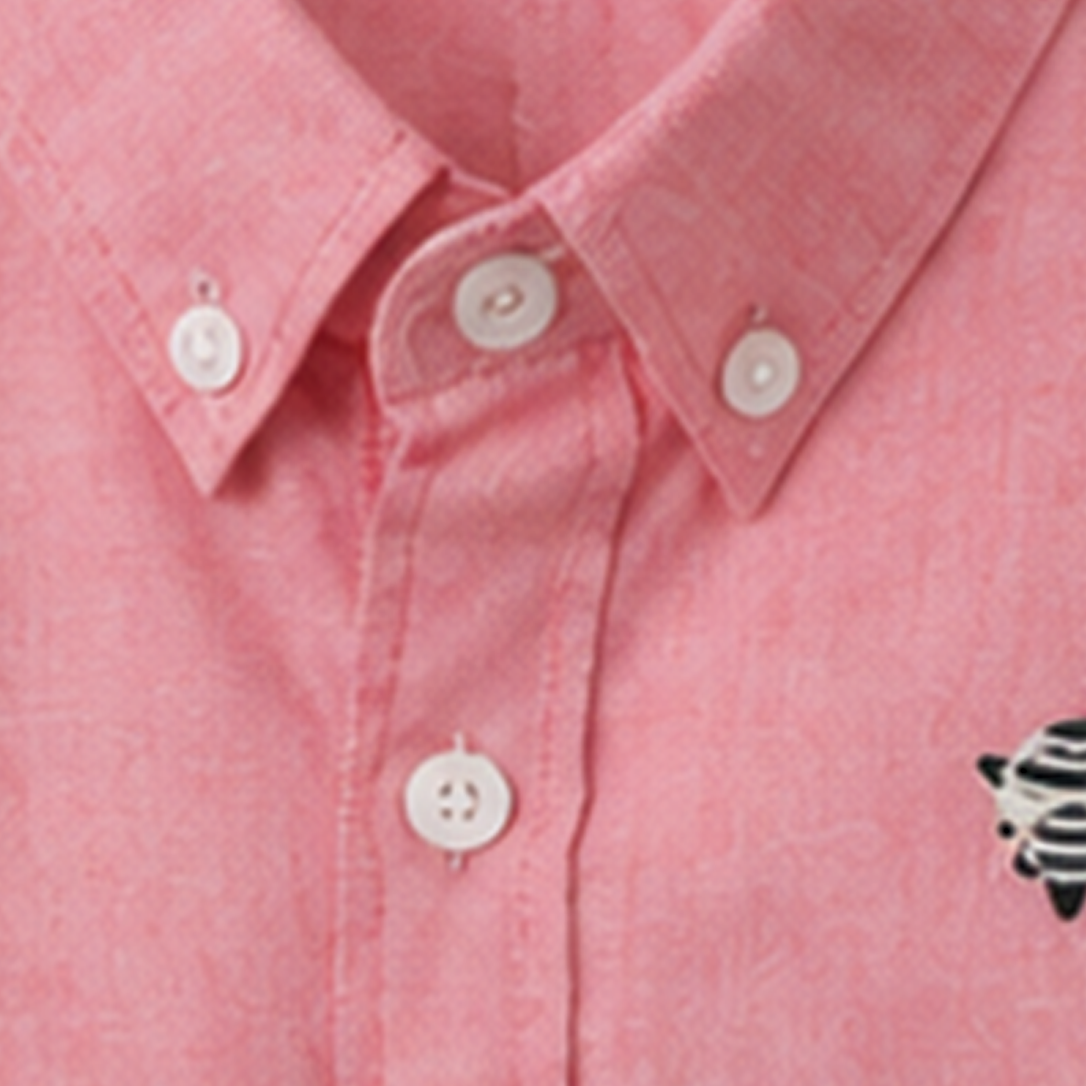 Coral Oxford Shirt
