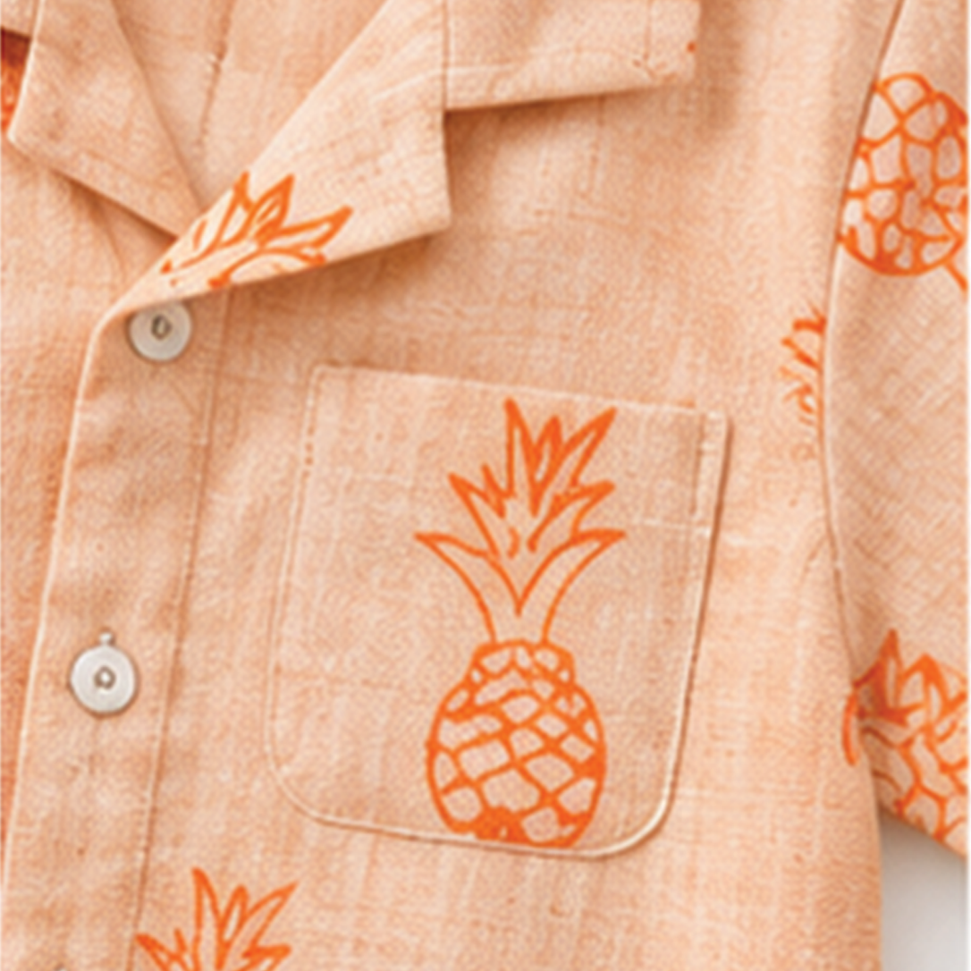 Peach Pineapple Co-ord Set