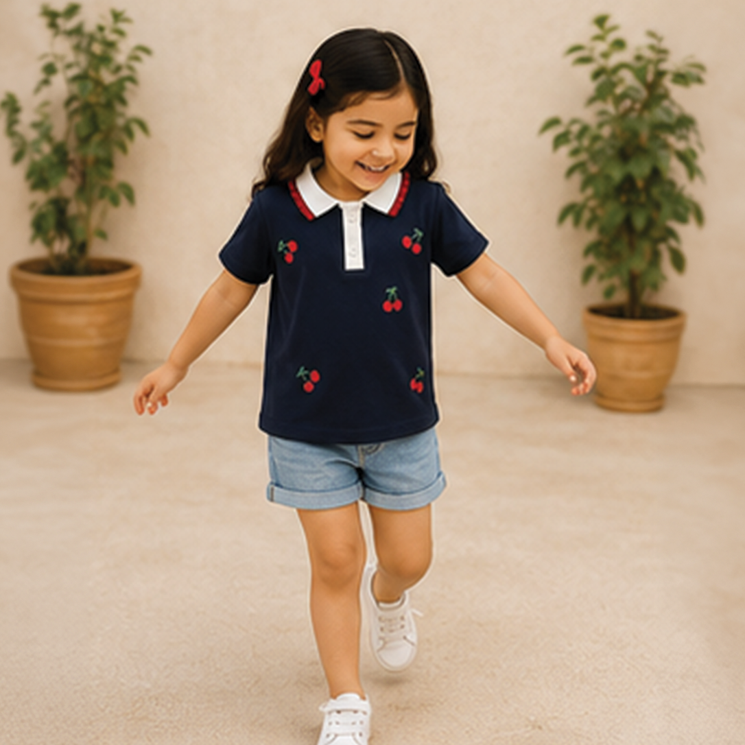Cherry Polo Tee