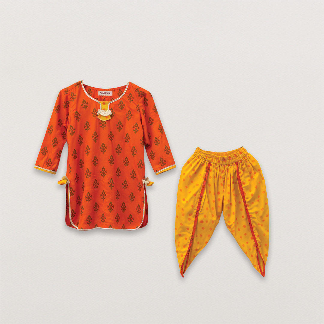 Kurta & Dhoti Set (Girls)