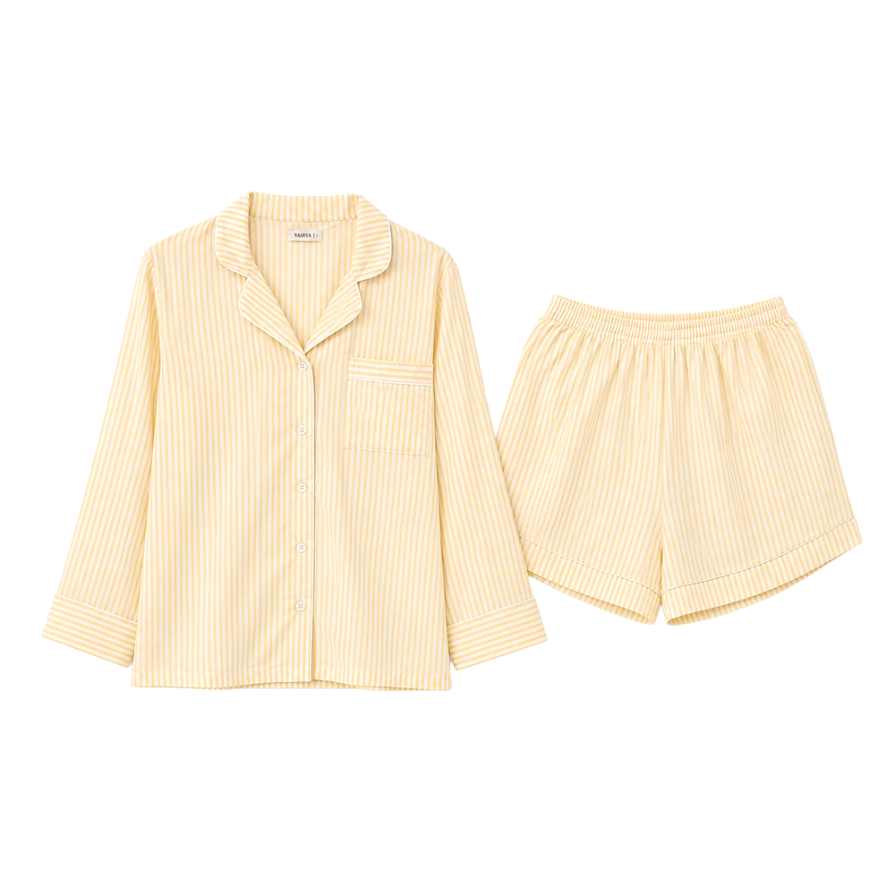 Yellow Stripe Lounge Set