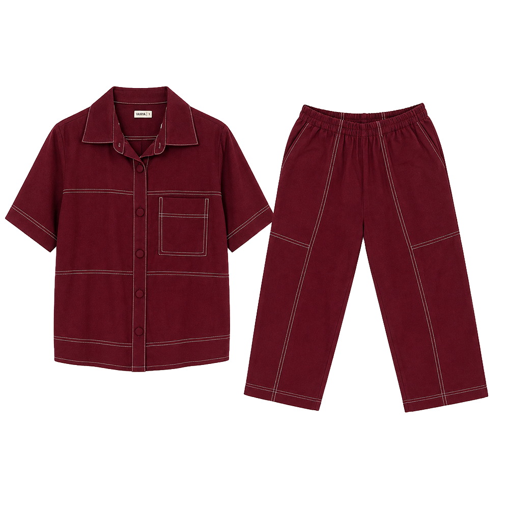 Burgundy Co-ord Set