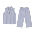 Blue Sleeveless Lounge Set