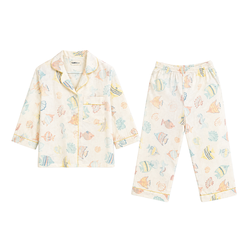 Ocean Print Pajama Set