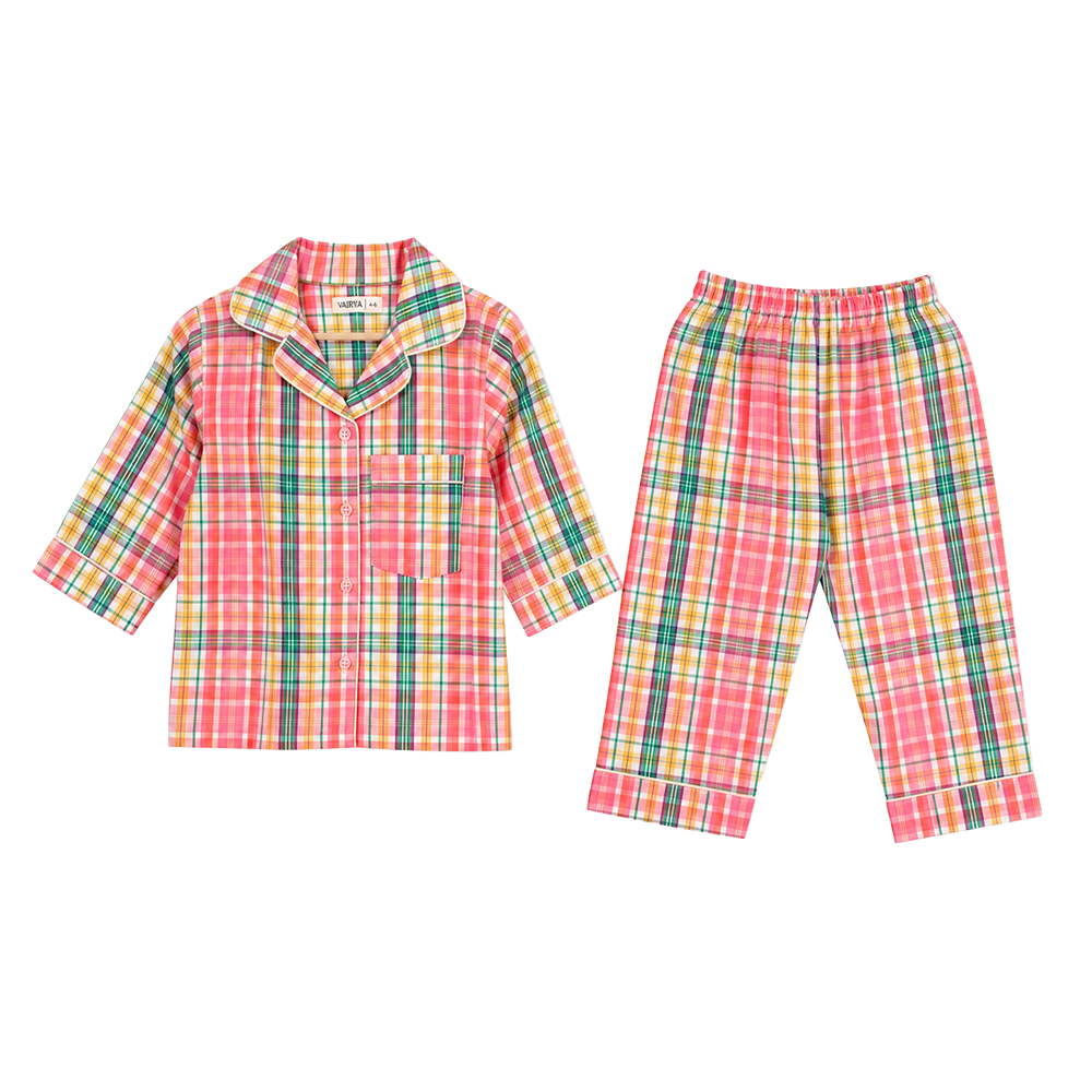 Colour Check Pajama Set