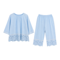Light Blue Scallop Co-ord Set